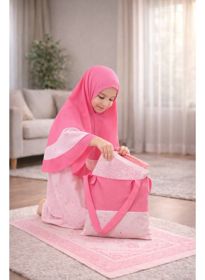 Elanesa  10–11 Years – Kids’ Unique Prayer Dress with Matching Bag and Prayer Mat, Made in Turkey - Image 3